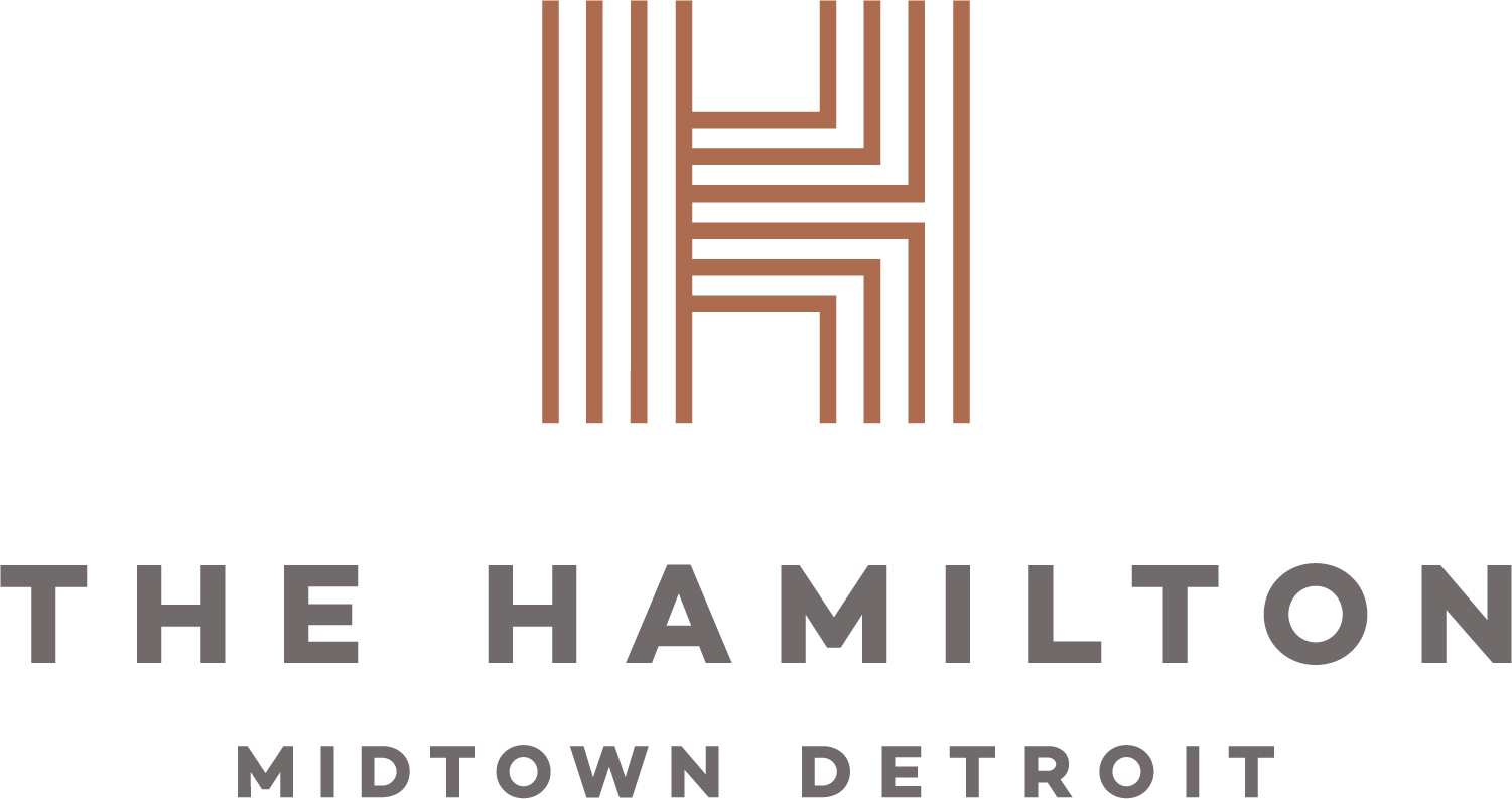 The Hamilton Midtown Detroit logo on a black background.